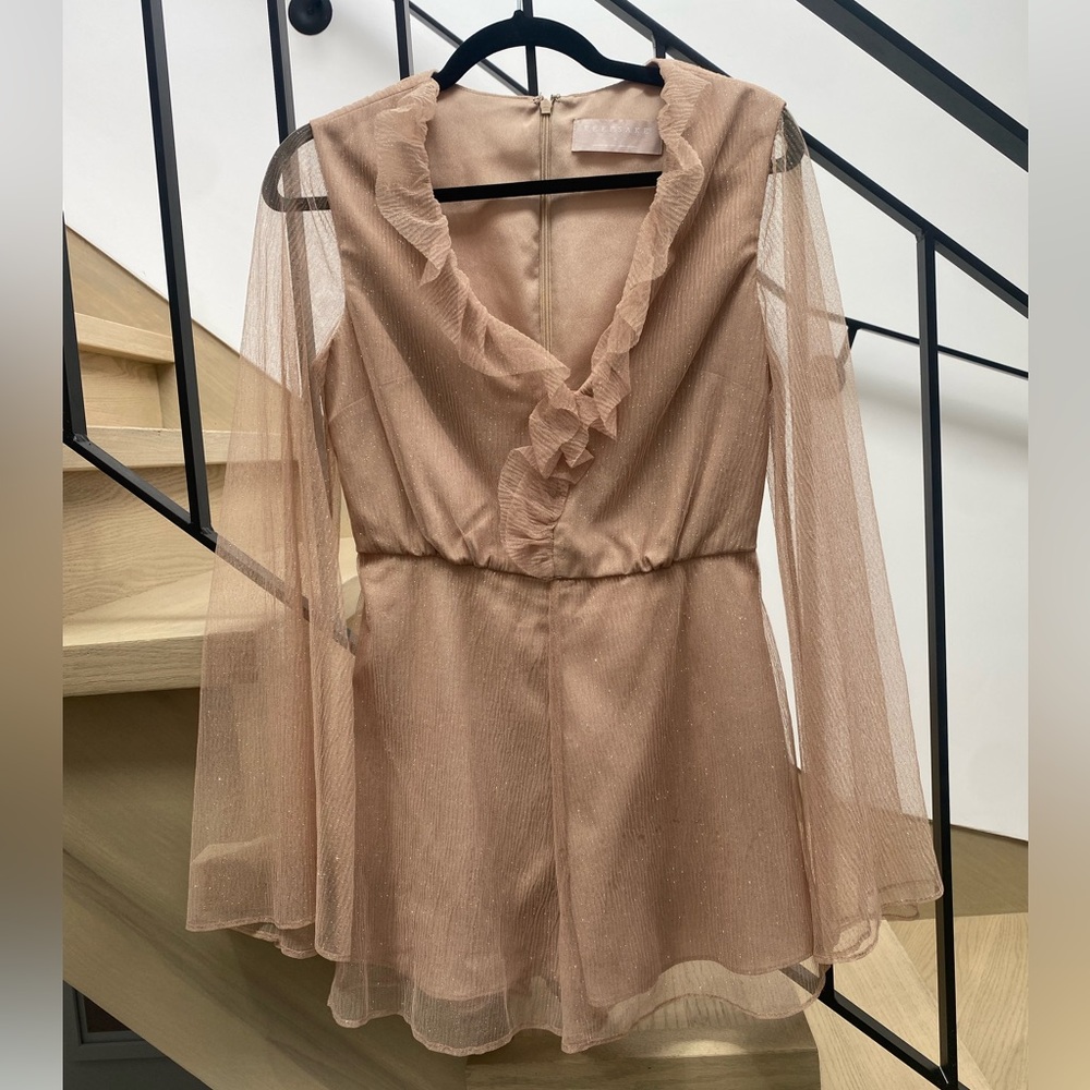 Keepsake The Label Bell Sleeve Organza Romper
